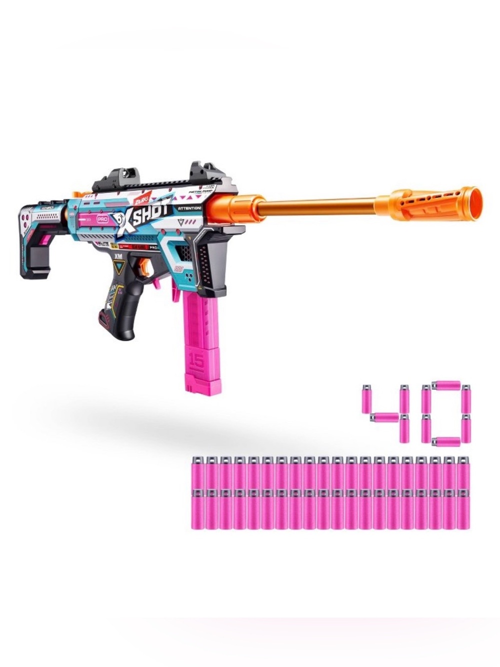 ZURU XShot Pro Motorized Piston Pump AEB 40 Shot